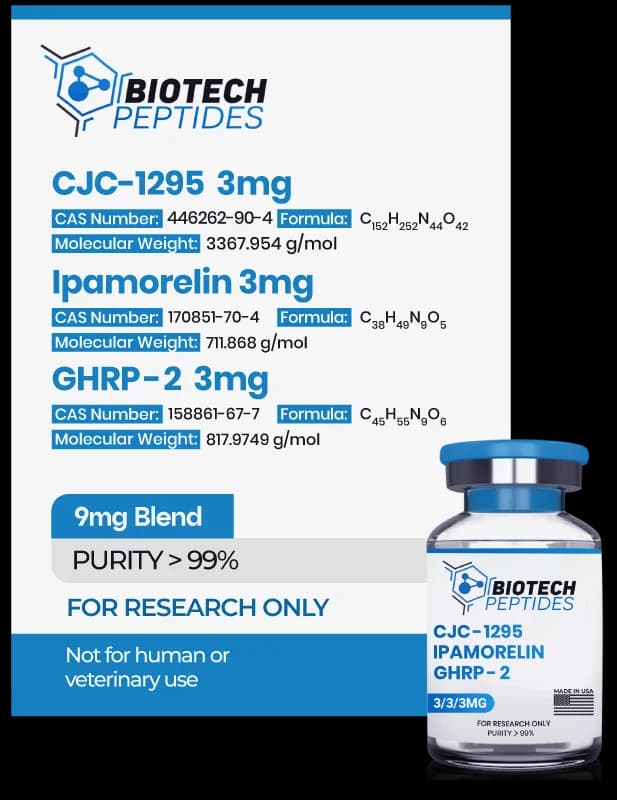 CJC-1295 (no DAC) + Ipamorelin + GHRP-2
